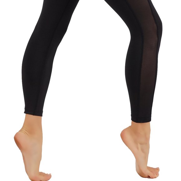Yoga leggings with pockets side mesh full lenght - Picture 3 of 7